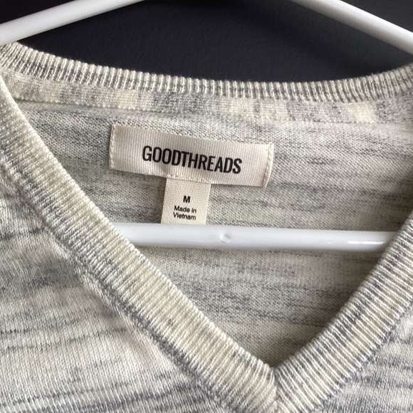 Goodthreads Men's Soft Cotton V-Neck Summer Sweater sz M - Picture 3 of 6